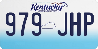 KY license plate 979JHP