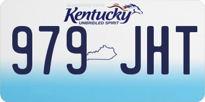 KY license plate 979JHT