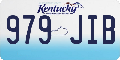 KY license plate 979JIB