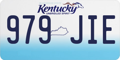 KY license plate 979JIE