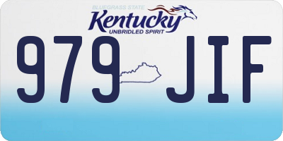 KY license plate 979JIF