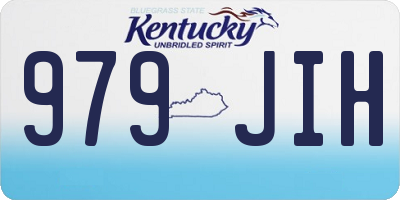 KY license plate 979JIH
