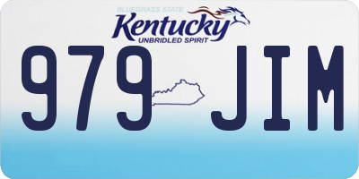 KY license plate 979JIM