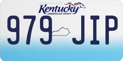 KY license plate 979JIP