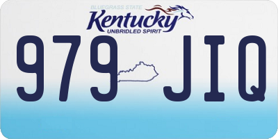 KY license plate 979JIQ