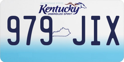 KY license plate 979JIX
