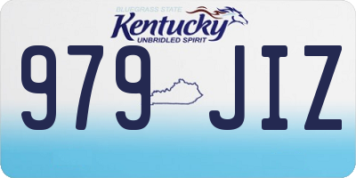 KY license plate 979JIZ