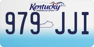 KY license plate 979JJI