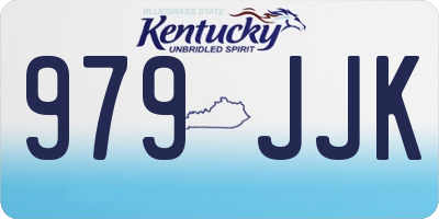 KY license plate 979JJK