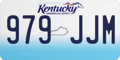 KY license plate 979JJM
