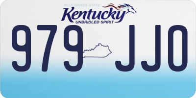 KY license plate 979JJO