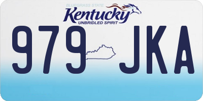KY license plate 979JKA