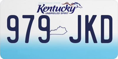 KY license plate 979JKD