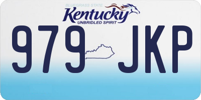 KY license plate 979JKP