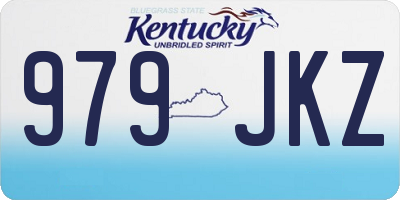 KY license plate 979JKZ