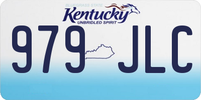 KY license plate 979JLC