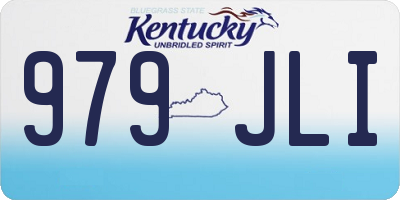 KY license plate 979JLI