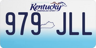 KY license plate 979JLL