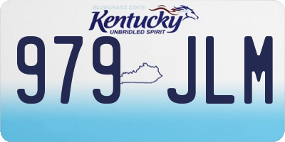 KY license plate 979JLM