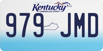 KY license plate 979JMD