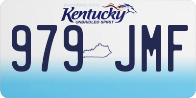 KY license plate 979JMF