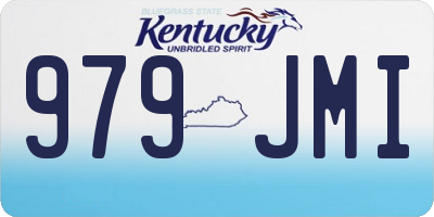 KY license plate 979JMI
