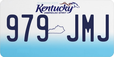 KY license plate 979JMJ