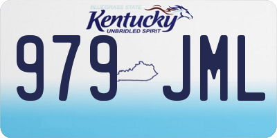 KY license plate 979JML