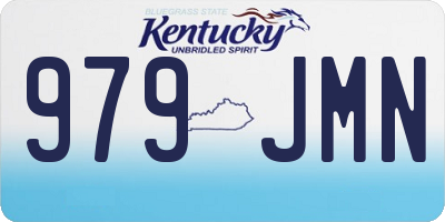 KY license plate 979JMN