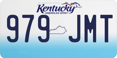 KY license plate 979JMT