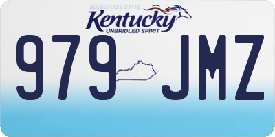 KY license plate 979JMZ