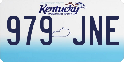 KY license plate 979JNE