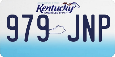 KY license plate 979JNP
