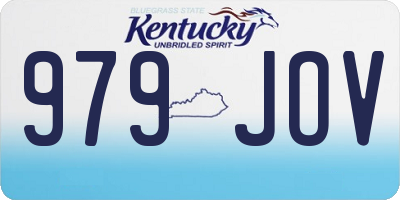 KY license plate 979JOV