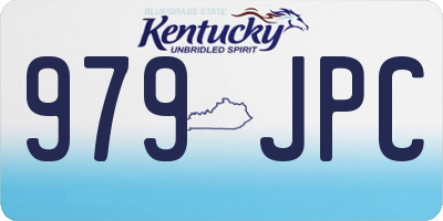 KY license plate 979JPC