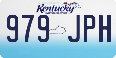 KY license plate 979JPH