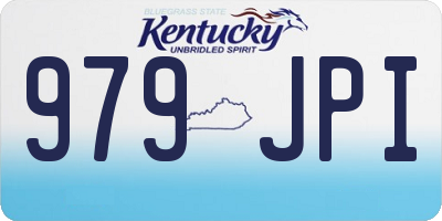 KY license plate 979JPI