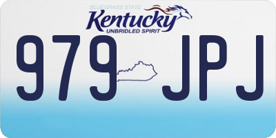 KY license plate 979JPJ
