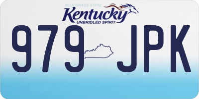 KY license plate 979JPK