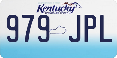 KY license plate 979JPL
