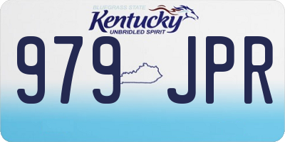 KY license plate 979JPR