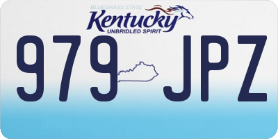 KY license plate 979JPZ