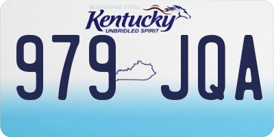 KY license plate 979JQA