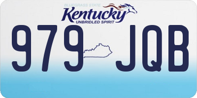 KY license plate 979JQB