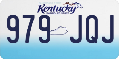 KY license plate 979JQJ