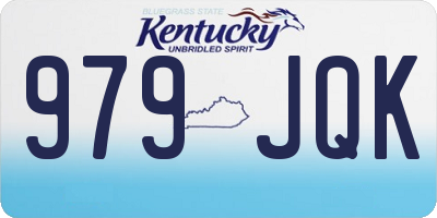 KY license plate 979JQK