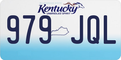 KY license plate 979JQL