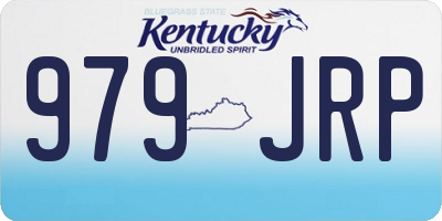 KY license plate 979JRP