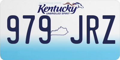 KY license plate 979JRZ