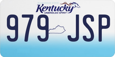 KY license plate 979JSP